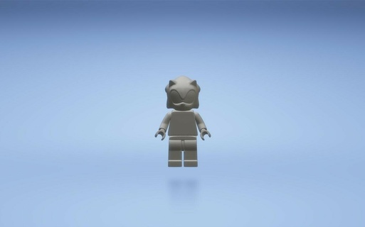 sonique figure sonique figure porte clés mégadrive 3d print model - Mito3D