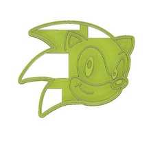 sonic head cookie cutter fondant tool cortador galletas 3d print model - Mito3D