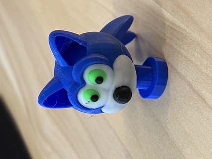 sonic head hedgehog sega character toy kids 3d print model - Mito3D