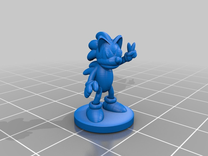 sonic hedgehog fanart sega 3d printing 3d print model - Mito3D