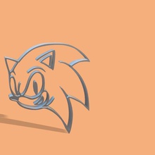 sonic hedgehog cookie cutter various 3d print model - Mito3D