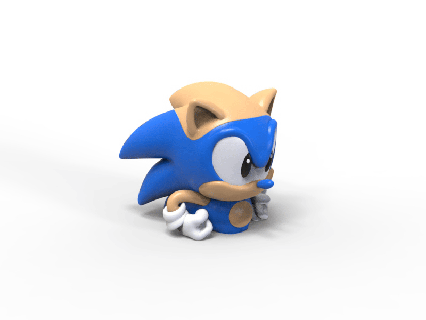sonic hedgehog cookie jar Home 3d printable model sega-inspired container the collectible kitchen storage with design video game character fan art print gaming-themed decor sega merchandise replica retro gaming 3d print model - Mito3D