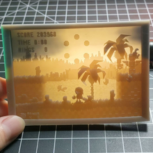 Sonic erizo litofano 3d print model - Mito3D