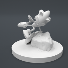 sonic heroic pose miniature 3d print model - Mito3D