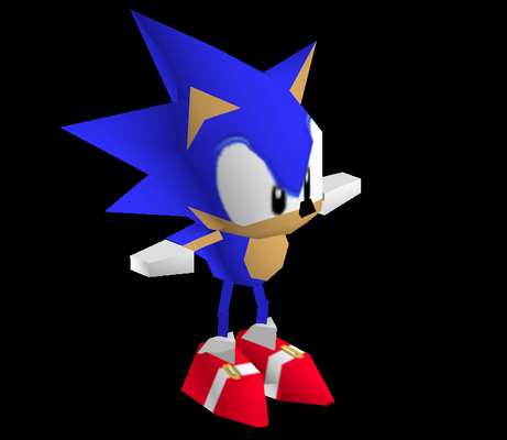sonic r game poly 3d print model - Mito3D