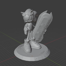 Sonic jinete 3d print model - Mito3D
