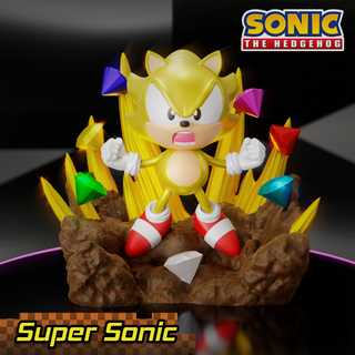 sonic transformation hedgehog gold video game mascot collectible stl 3d anime figure 3d print model - Mito3D