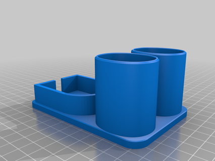 sonicare kit holder toothbrush bathroom 3d print model - Mito3D