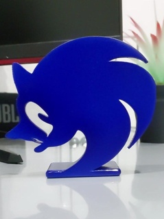 Sônica x jogos sônica logotipo Sonic decoração 3d print model - Mito3D