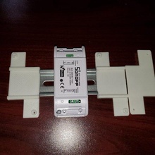 sonoff Basic Schalter Lärm Schiene montieren Gadget 3d print model - Mito3D