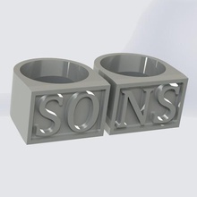 sons anarchy rings jewelry cosplay prop mc soa 3d print model - Mito3D