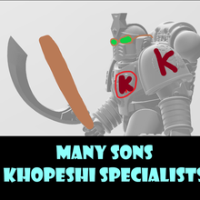 sons special khopeshi specialist update kit - fully supported 3d print model - Mito3D