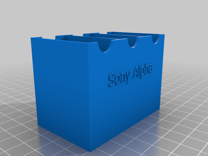 Sony alfa akkubox gadget a77 accu akku scatola telecamera kamera minolta video 3d print model - Mito3D