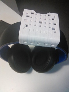 Sony cuffia titolare supporto ganci tavolo attrezzo Audio suono 3d print model - Mito3D