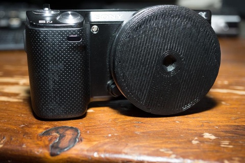 Sony nex foro stenopeico lente 24mm 50mm telecamera fotografia video gadget 3d print model - Mito3D
