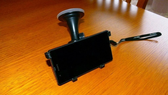 sony xperia z car mount mobile phone smartpone tablet 3d print model - Mito3D