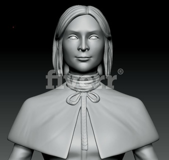 sonya Graham coloni in linea arte carattere gioco scultura Sonyagram statua thesettlersonline mettere sculture 3d print model - Mito3D