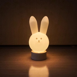 soothing rabbit lampshade gift bedside lamp 3d print model - Mito3D