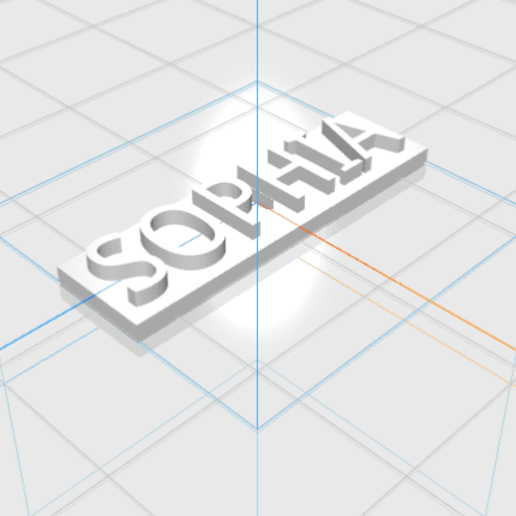 sophia lettere femmina 3d regalo 3D print model - Mito3D