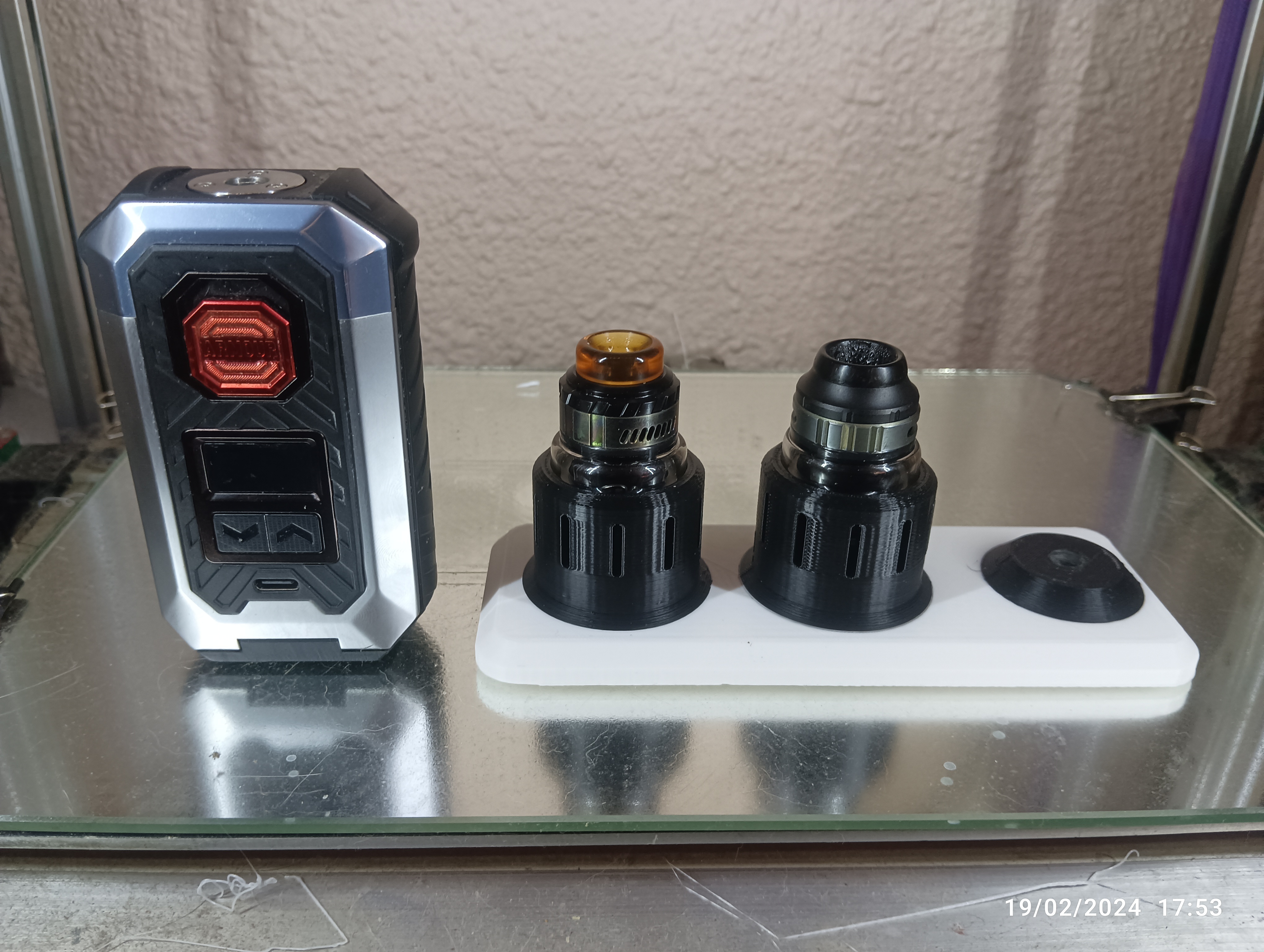 soporte atomizadores vape rta rdta atomizador iluminador vaper zeus x vapor 510 3D print model - Mito3D