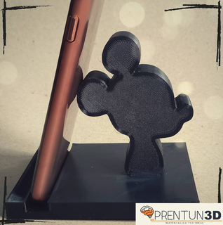 soporte Mickey paraca celular Teléfono móvil teléfono estante célula apoyo ratón 3d print model - Mito3D