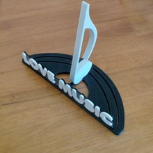 soporte disco vinilo vinyle album supporter 3d print model - Mito3D