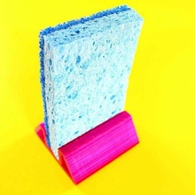 soporte esponjas sopnge cocina esponja vida cortar tajos paraca cocina_comedor 3d print model - Mito3D