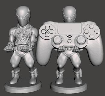 soporte joystick celular spider-man scarlet spider spider-verce avenger marvel miles morales venom 3d print model - Mito3D