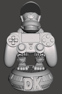 soporte telecomando gioco movil diddy kong asino maro luigi arciere bowser 3d print model - Mito3D