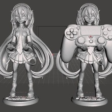 soporte Joystick movil hasum miku Vocaloid Anime 3d print model - Mito3D