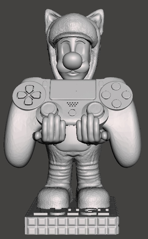 soporte palanca mando movil luigi zorro mario Bowser juego 3D print model - Mito3D
