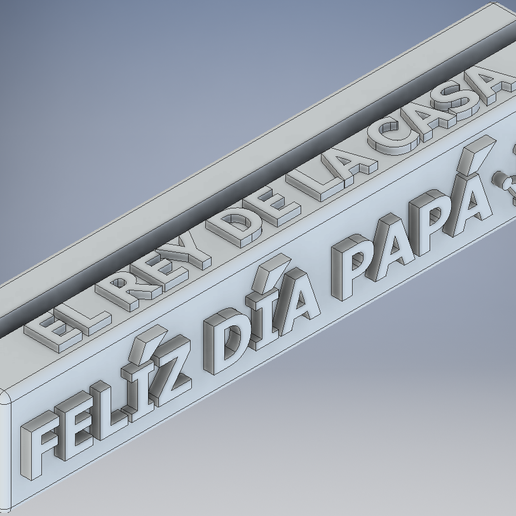 Soporte litofan feliz pap 3D print model - Mito3D