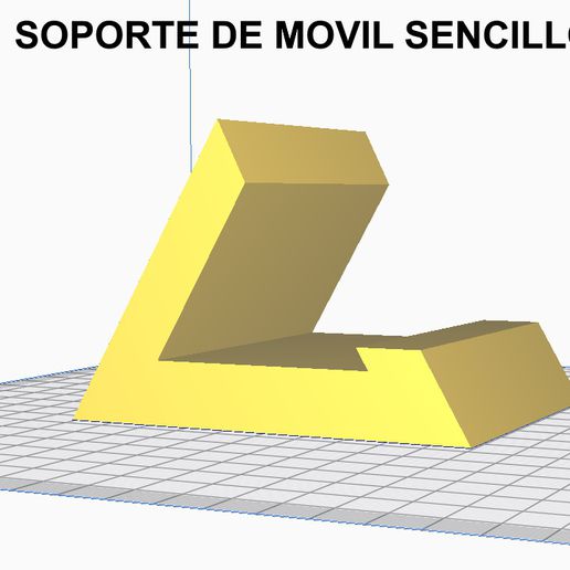 soporte movil pieza 3D print model - Mito3D