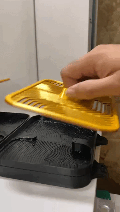 soporte paraca esponja cocina jabonera esponjas cuarto baño 3D print model - Mito3D