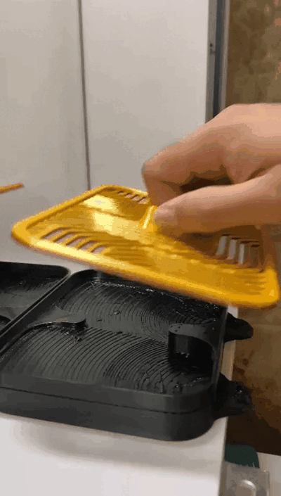 soporte paraca esponja cocina jabonera esponjas cuarto baño 3d print model - Mito3D