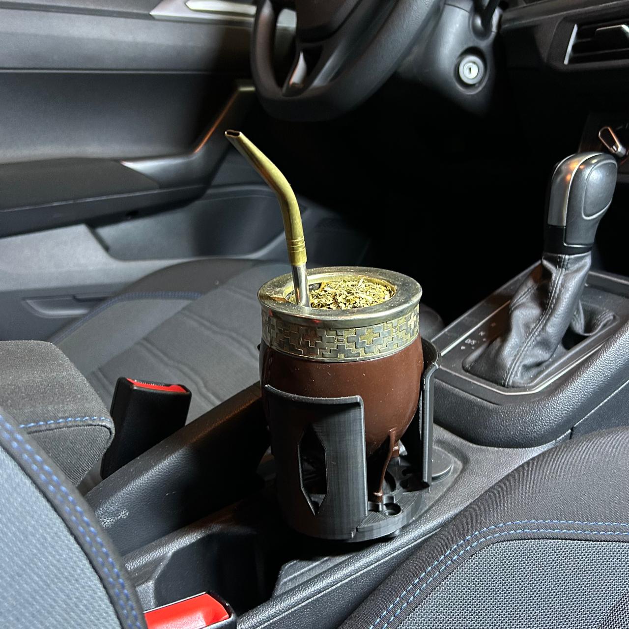 soporte para camarade auto voiture yerba bombilla sorbet autom vil voyage virola thermos 3D print model - Mito3D