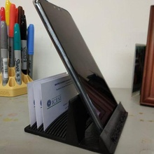 Soporte tel arka fon tablet 15 tarjetas 3d print model - Mito3D