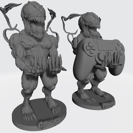 soporte telefono manette carnage venin homme araignée merveille Jeu symbiote hombre ara Magnifique poison levier mando celulaire Contexte villages chevreuil 3D print model - Mito3D