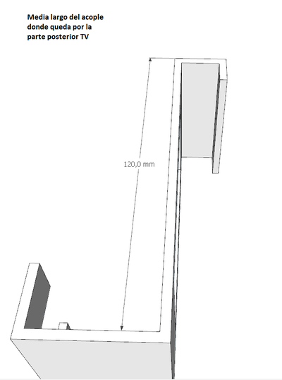 soporte trasero tv paraca receptor movistar artilugio 3d print model - Mito3D