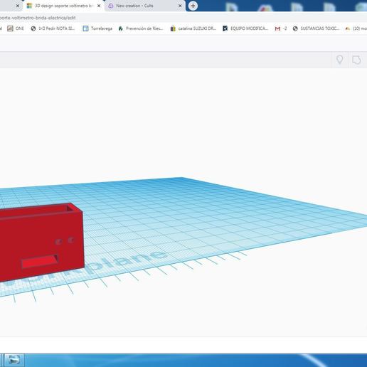 soporte voltimetro para brida electrica tool 3D print model - Mito3D
