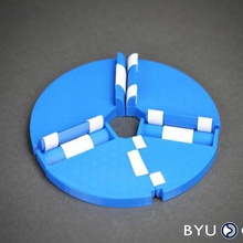 sorce origami-vertex verschiedene vertex veritasium ins Rollen roller origami - Mechanismus mechanisch ist Gestänge folding faltbar Falten flexibel engineering Ingenieur kompatibel cmr byu 3dprinting 3dprinable 1dof 3d print model - Mito3D