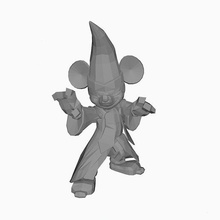 sorcerer's apprentice mickey mouse poly 3d print model - Mito3D