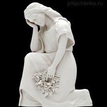 triste mujer 3d print model - Mito3D