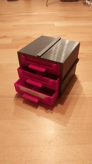 sıralama Kutu depolama vidalamak küçük parçalar çekmeceler çeşit 3d print model - Mito3D