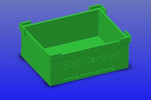 sorting box stacking stappelbox small parts 3d print model - Mito3D