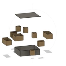 sorting box tool distributor toolbox toolkit design hobby diy 3d print model - Mito3D