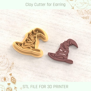 sorting hat harry potter polymer clay cutters cutter tools earring easter egg busket rabbit 3d print model - Mito3D