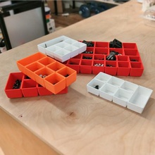 sorting trays 16 different styles tool dividers bins organization household shop 3d print model - Mito3D