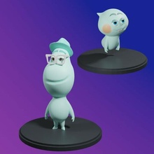 anima posa Joe gadner 22 disney pixar 3d carattere scultura giocattolo statuetta 3d print model - Mito3D