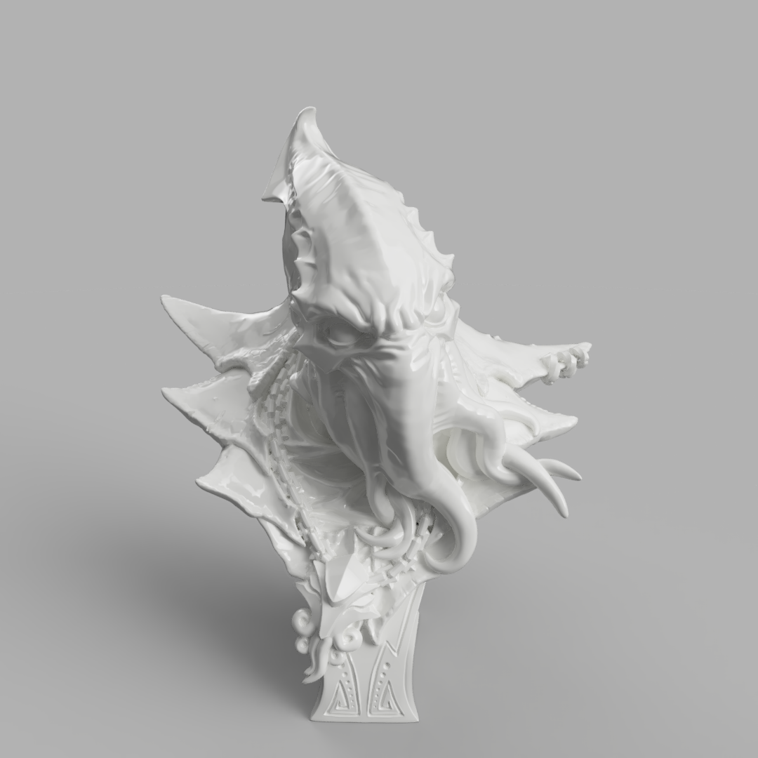 alma ladrón busto pulpo 3D print model - Mito3D